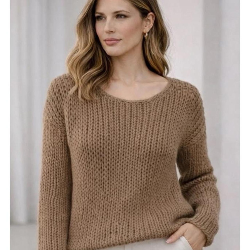Vince Chunky open knit wool blend sweater size small